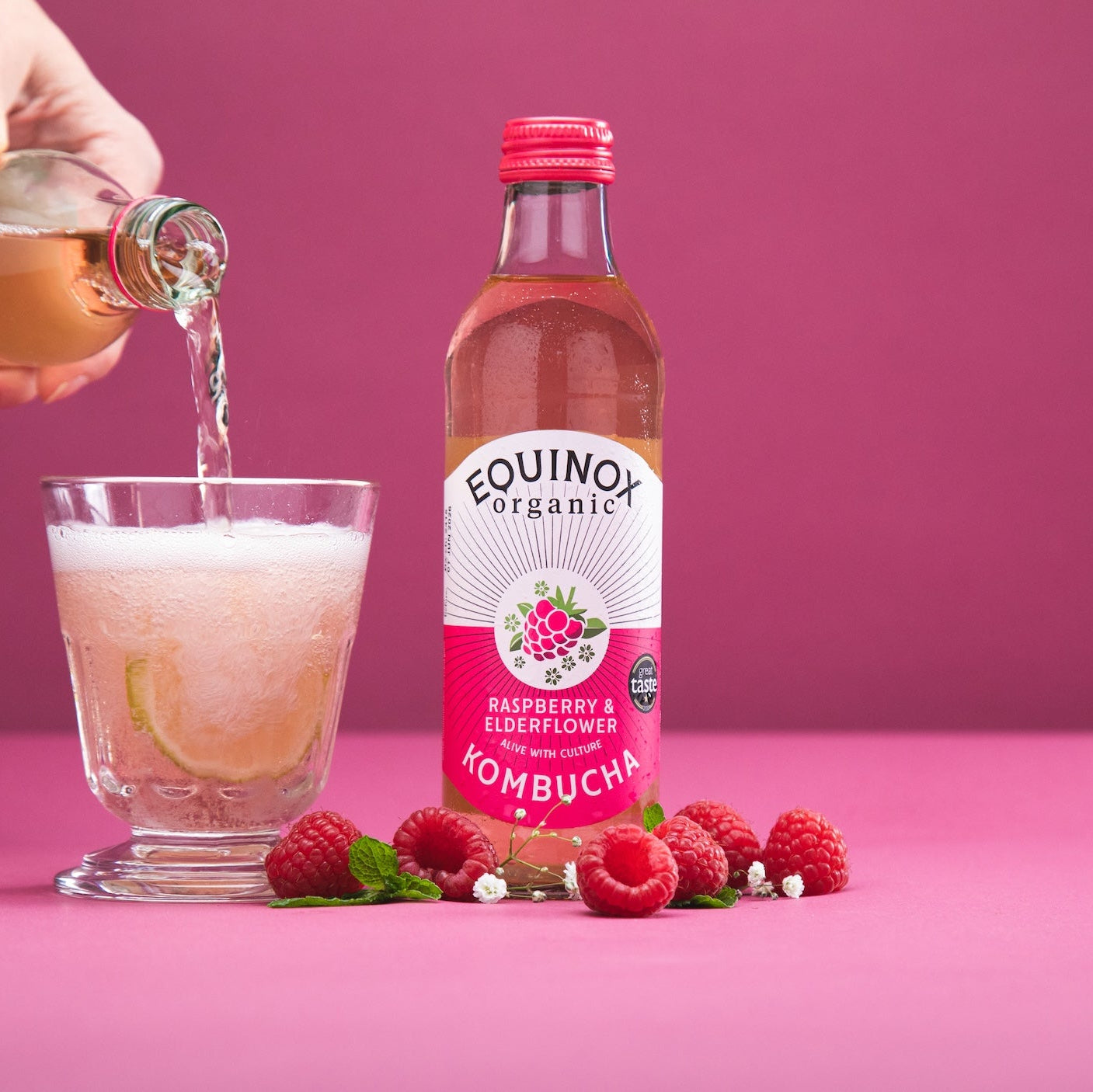 Raspberry & Elderflower Bottles