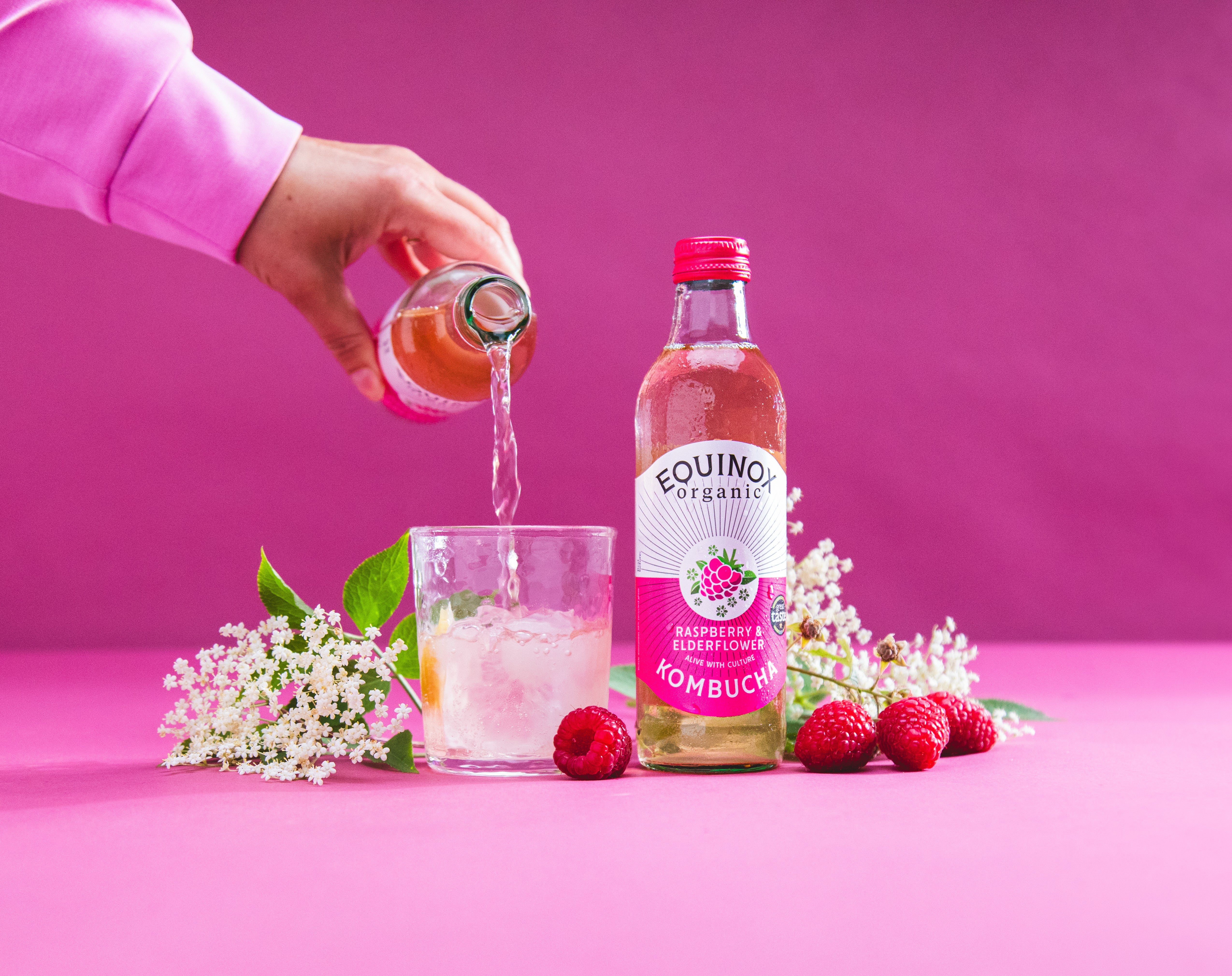 Raspberry & Elderflower Bottles