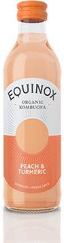 Equinox Kombucha Peach and Turmeric